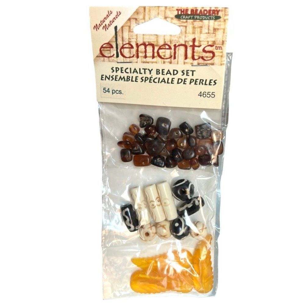 Brand New The Beadery Elements Naturals Speciality Bead Set Jewelry Making #4655